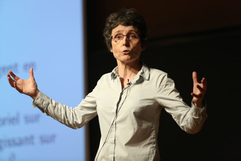 The mathematician Claire Voisin, winner of the CNRS gold medal in 2016.