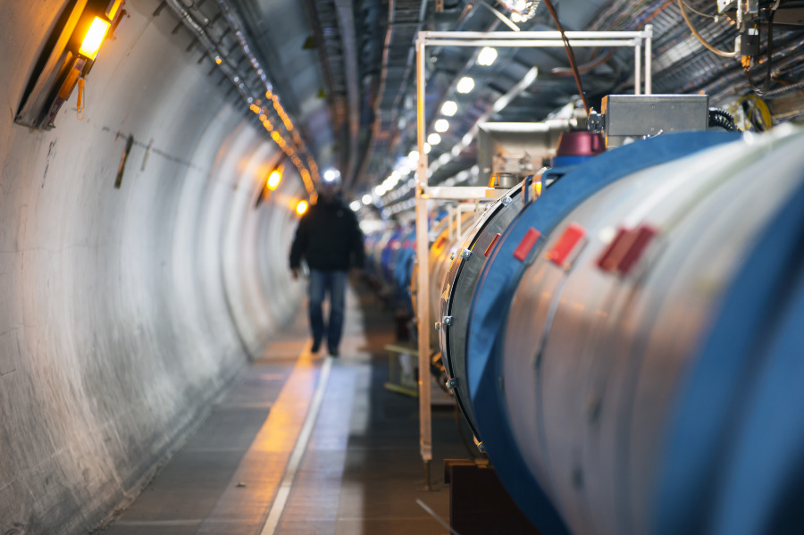 Tunnel du LHC au Cern