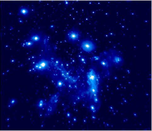 Au centre de l’image : Sagittarius A* et son amas d’étoiles
