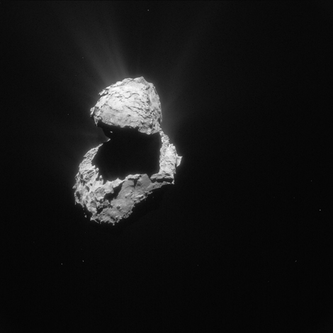 Image de la comète Tchouri prise par la sonde Rosetta