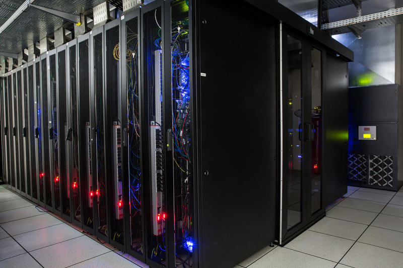 Server room at the École Polytechnique data centre