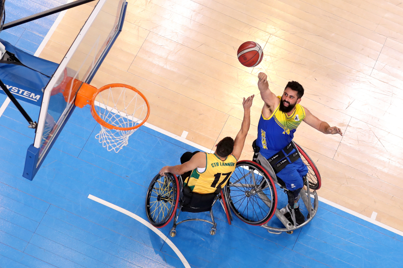  Coupe de France de basket fauteuil, à Antibes (Alpes-Maritimes), en 2023.