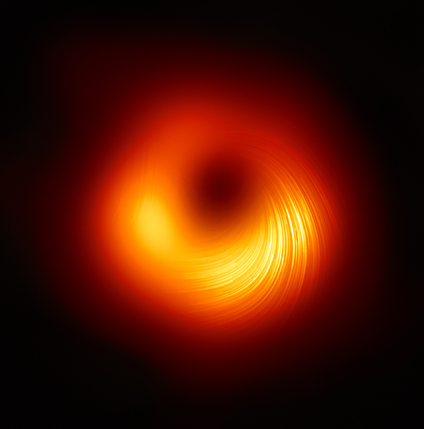 Ça se passe là haut: Observation inédite du magnétisme de Sgr A*, trou noir  central de notre galaxie