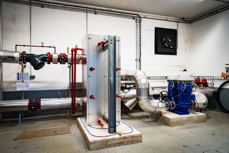 Substation for recovering waste heat from the Jean Zay supercomputer