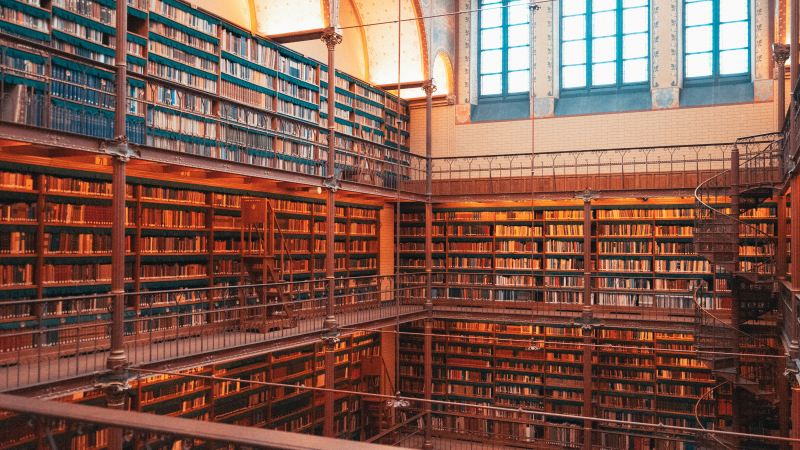 The library of the Rijksmuseum in Amsterdam.