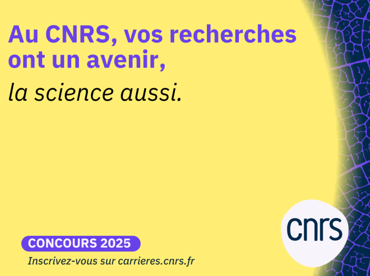 Texte recrutement chercheur sur fond jaune