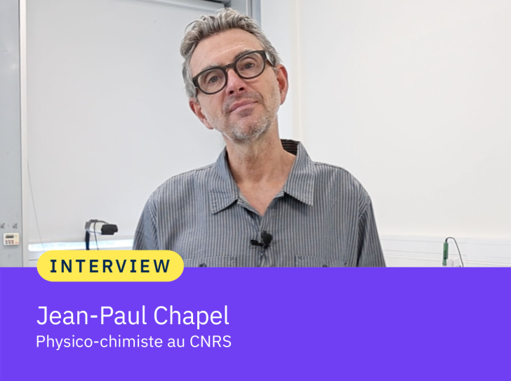 portrait de jean-paul chapel, physico chimiste au cnrs