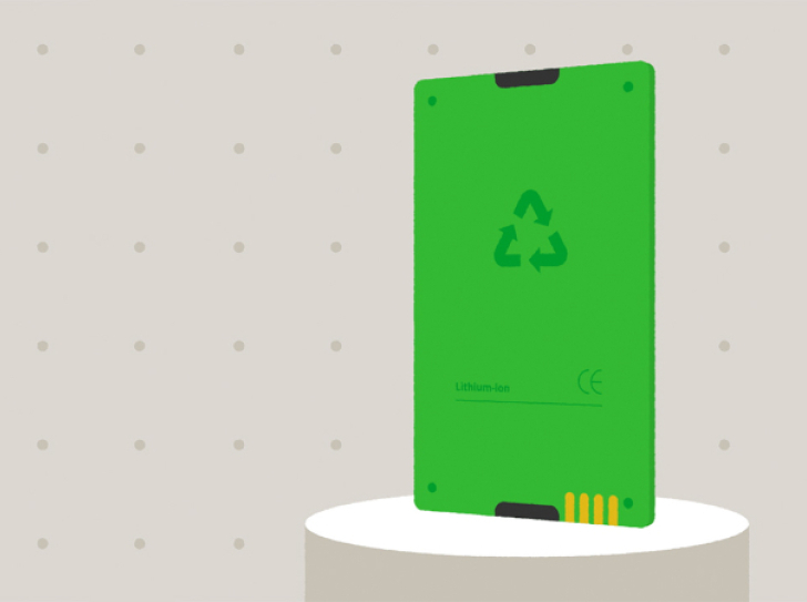 une batterie illustrée