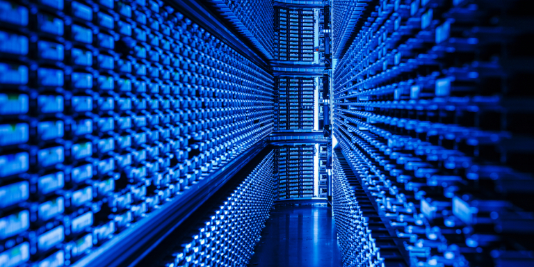 Bibliothèque de stockage à bandes magnétiques du CC-IN2P3