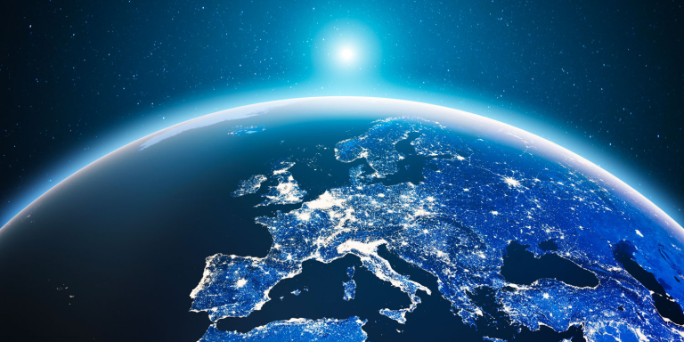L'Europe vue de l'espace, la nuit
