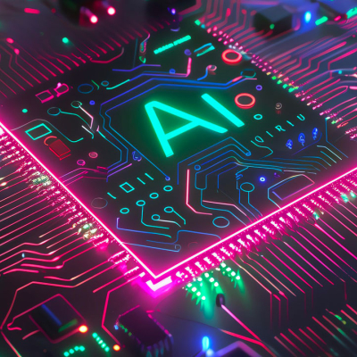 Circuits électrique en réseau avec une puce "AI"