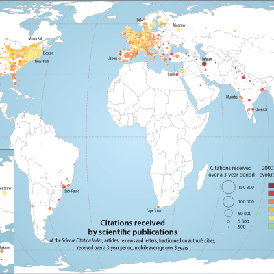 Major cities concentrate less scientific production