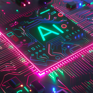 Circuits électrique en réseau avec une puce "AI"
