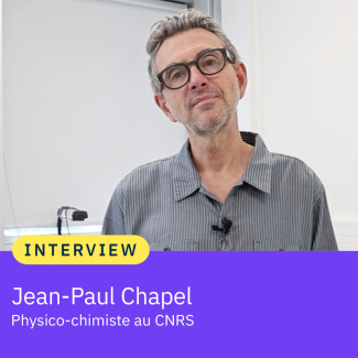 portrait de jean-paul chapel, physico chimiste au cnrs