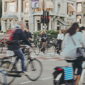 Cyclistes à Amsterdam