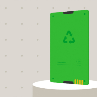 une batterie illustrée